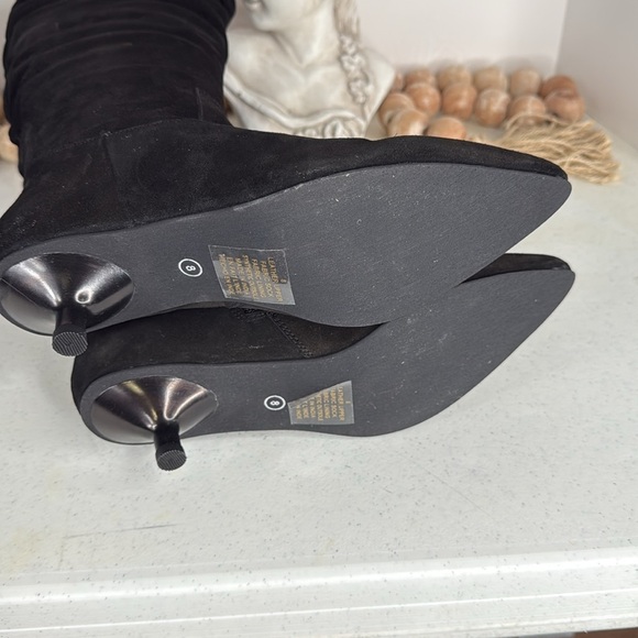 Seychelles Acquainted Slouch Boots Sz 8 Black Suede - Picture 5 of 12
